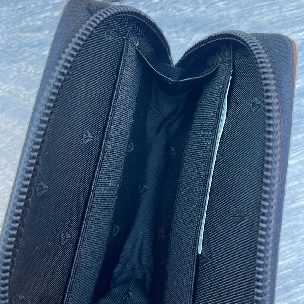 Nixon Orbit Zip Card Leather Wallet, saddle - Picture 6 of 9